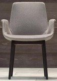 北欧家具设计师椅子创意洽谈椅 简约现代休闲椅水曲柳实木餐椅