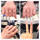 LLOYD韩国专柜正品代购 十字架珍珠情侣对戒锆石戒指环 14K金多款