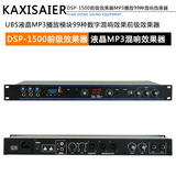 DSP-1500前级效果器KTV卡拉OK公共广播会议工程MP3播放混响效果器