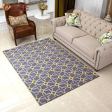 尼西米 现代美式客厅地毯 几何图案地毯 卧室地毯 沙发地毯茶几垫