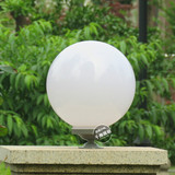 不碎球户外柱头灯亚克力圆球围墙灯墙头灯庭院灯球形灯罩塑料灯罩