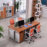 办公家具职员办公桌4人屏风组合位工作员工桌多人电脑桌简约现代