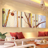 抽象装饰画客厅卧室仿手绘油画三联无框画餐厅时尚艺术墙画壁挂画