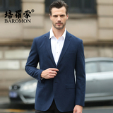 BAROMON/培罗蒙2016年春新款男士休闲单西韩版修身西装外套