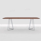 北欧实木办公桌 设计师 餐桌简约个性 书桌 洽谈桌 工作台 会议桌