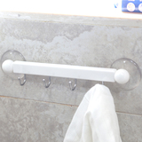 日本进口YAMADA强力卫生间单杆吸盘毛巾架浴室置物架厨房挂钩壁挂