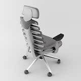 爱特屋人体工程学电脑椅高端老板椅护腰办公椅鱼骨椅电竞游戏椅子