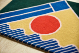 PaperPlay 创意几何抽象图案地毯/原创设计天然羊毛环保挂毯/预览