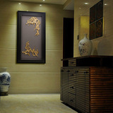 新中式客厅装饰画现代软装挂画样板房立体画纯手工制作特殊工艺画