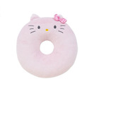 韩国代购 Hello kitty凯蒂猫粉色圆型短绒坐垫 椅垫 靠垫 1.156