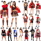万圣节cos成人服装 斯巴达凯撒古罗马武士衣服男女 战士演出服装