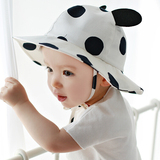 韩版婴儿盆帽宝宝帽子儿童太阳帽春秋季男女童遮阳帽婴儿帽子童帽