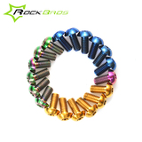 ROCKBROS钛合金螺丝M5×10mm刹车碟片螺丝高强度自行车配件