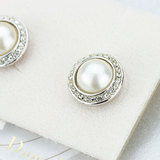 Dior 迪奥 中古 经典 复古 银色珍珠 专柜正品 耳钉 耳环 女 饰品