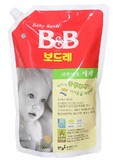 香港代购 韩国B&B 保宁婴儿洗衣液1300ml 纤维洗涤剂袋装香草