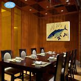日本料理寿司壁画 日式餐厅餐馆装饰画 客厅酒店挂画 风景无框画