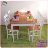 宜家餐桌椅组合正品松木餐桌实木餐桌椅一桌四椅地中海小户型厂家
