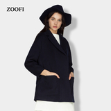 ZOOFI羊毛呢外套2015新款冬季修身双面呢子羊绒大衣女短款纯手工