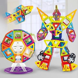 哆啦A梦 益智百变提拉磁力片22片装儿童早教磁性拼装建构积木玩具