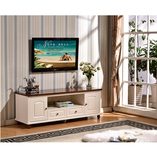 地中海电视柜实木脚象牙白色卧室家具美式乡村风格客厅电视组合柜