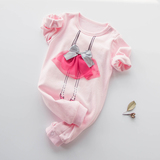 香港代购直邮童装2016春夏新款婴儿连体衣0-1岁男女宝宝纯棉哈衣