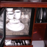 美式餐边柜欧式实木烤漆客厅厨房储物柜智能茶水柜碗柜特价包邮