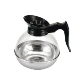 防碎 透明有机玻璃 不锈钢底美式加热煮咖啡壶 保温壶 电磁炉可用