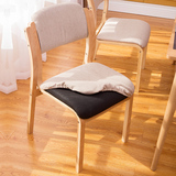 倚来倚往实木餐椅简约布艺椅子酒店餐厅会议培训木椅环保特价椅子