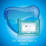 UNA三维乳化洁面湿巾卸妆棉/温和无刺激保湿抗敏便携-经典清新