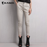 卡玛KAMA 夏季新款女装 美式时尚纯色百搭休闲裤 7215372