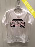 NOSE香港代购 CHOCOOLATE 16夏 女 卡通汽车图案圆领短袖T恤1584
