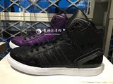 台湾代购 adidas/三叶草 女子休闲高帮黑色紫色板鞋S77396/S77397
