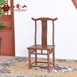 红木家具鸡翅木餐椅 中式全实木靠背椅泡茶椅仿古椅子 餐桌椅