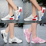 夏季女透气网面休闲运动鞋白色平底韩版女鞋学生跑步鞋潮鞋子单鞋