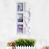 欧式love相框挂墙全竖6寸3画框创意连体组合照片墙婚纱儿童影楼