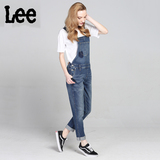 Lee正品代购 2016夏季新款 女士时尚背带牛仔裤 L164986603RY