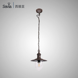 savia复古创意玻璃吊灯餐厅咖啡馆吊灯LED室外防水吊灯铝户外吊灯