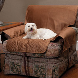 美国solvit宠物沙发保护套坐垫单人座麂皮抗污抗菌防水环保猫狗垫