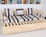 特正品多功能布艺沙发床折叠沙发床1.2米成人1.5米简约现代可拆洗