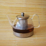 玻璃养生电磁炉煮水壶不锈钢过滤玻璃烧水壶电磁炉专用花茶壶0.8L