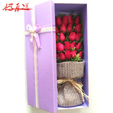 【全国送花】红玫瑰花礼盒同城鲜花速递重庆杭州南京上海北京花店