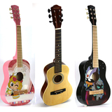 包邮31寸入门型木质儿童吉他乐器初学 可弹奏六弦儿童乐器玩具