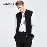 美特斯邦威旗下MECITY 16新款男士外套撞色空气层夹克
