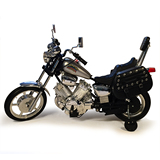哈雷黑雪豹可骑坐儿童电动摩托车超酷充电大型号孩子玩具出口欧美