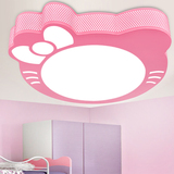 粉色白色异型LED儿童灯吸顶灯创意KT猫吸顶灯小卧室灯儿童房灯
