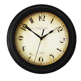 10英寸钟表欧式简约时钟超静音卧室客厅挂钟复古创意艺术挂表