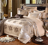 华诗棉雅蒂宜家床单式四件套纯棉合格品床上用品植物花卉床品套件