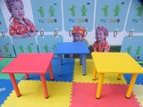 加厚幼儿园儿童桌椅 宝宝正方桌子 可升降学习桌 儿童塑料桌椅