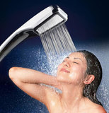 美容SPA 方形增压不锈钢出水孔喷头手持式淋浴节水花洒套装正品