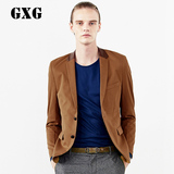 GXG[特惠]男装热卖 男士时尚修身斯文百搭咖色休闲西装#33101039